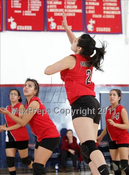 Thumbnail 1 in Sacred Heart of Jesus @ Bellarmine-Jefferson (CIF SS Playoffs) photogallery.