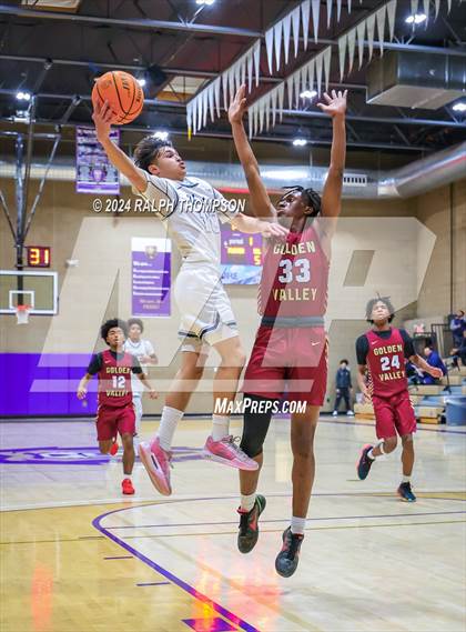 Thumbnail 1 in Golden Valley vs. Venture Academy (Joe Bowers Memorial Tournament) photogallery.