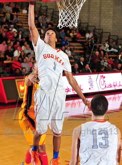 Thumbnail 1 in Bishop Gorman vs. Orange Lutheran (Nike Extravaganza) photogallery.