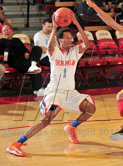 Thumbnail 2 in Bishop Gorman vs. Orange Lutheran (Nike Extravaganza) photogallery.