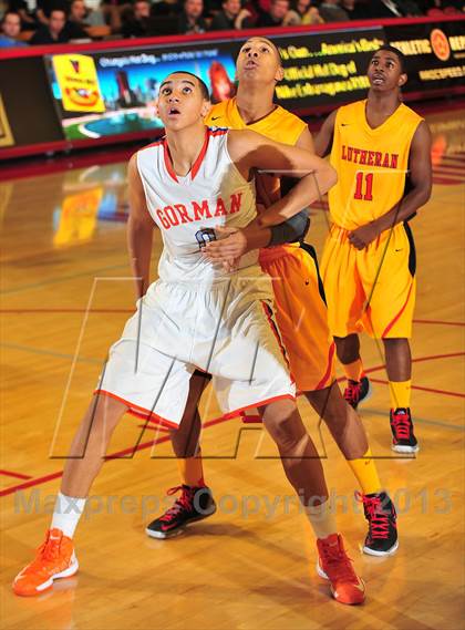 Thumbnail 2 in Bishop Gorman vs. Orange Lutheran (Nike Extravaganza) photogallery.