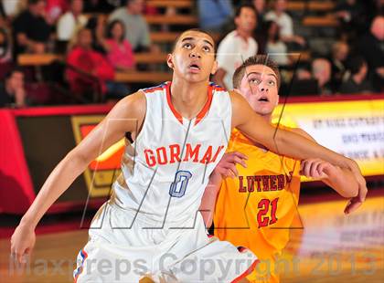 Thumbnail 2 in Bishop Gorman vs. Orange Lutheran (Nike Extravaganza) photogallery.