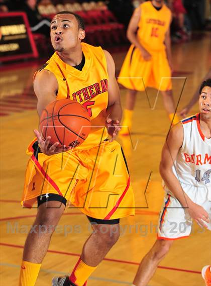 Thumbnail 3 in Bishop Gorman vs. Orange Lutheran (Nike Extravaganza) photogallery.