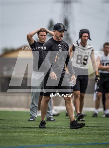 Thumbnail 2 in Servite VS Corona Del Mar (Battle at the Beach 7on7) photogallery.
