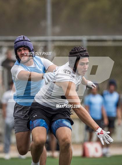 Thumbnail 3 in Servite VS Corona Del Mar (Battle at the Beach 7on7) photogallery.