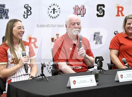 Thumbnail 1 in Trinity League Softball Media Day - Orange Lutheran photogallery.