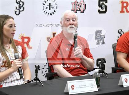 Thumbnail 3 in Trinity League Softball Media Day - Orange Lutheran photogallery.