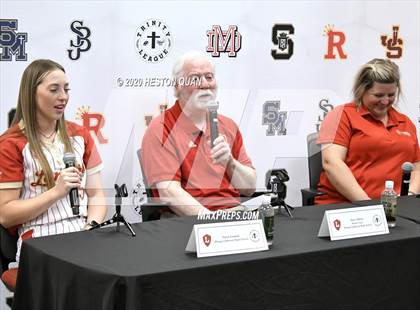 Thumbnail 3 in Trinity League Softball Media Day - Orange Lutheran photogallery.