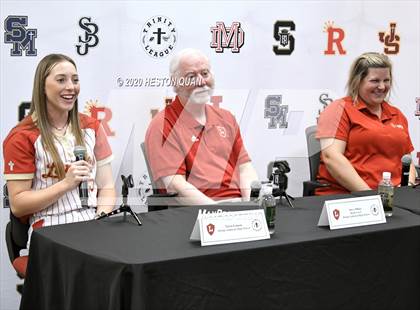 Thumbnail 1 in Trinity League Softball Media Day - Orange Lutheran photogallery.