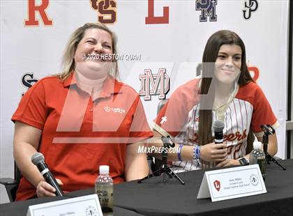 Thumbnail 2 in Trinity League Softball Media Day - Orange Lutheran photogallery.