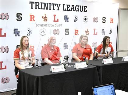 Thumbnail 1 in Trinity League Softball Media Day - Orange Lutheran photogallery.