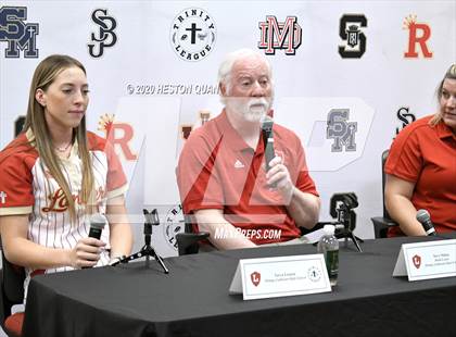 Thumbnail 1 in Trinity League Softball Media Day - Orange Lutheran photogallery.