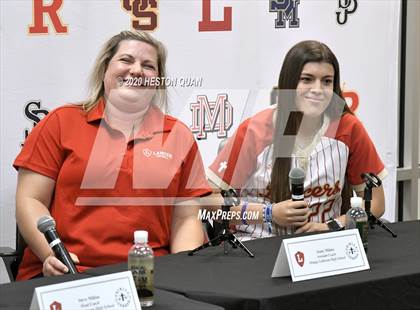 Thumbnail 3 in Trinity League Softball Media Day - Orange Lutheran photogallery.