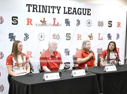 Thumbnail 1 in Trinity League Softball Media Day - Orange Lutheran photogallery.