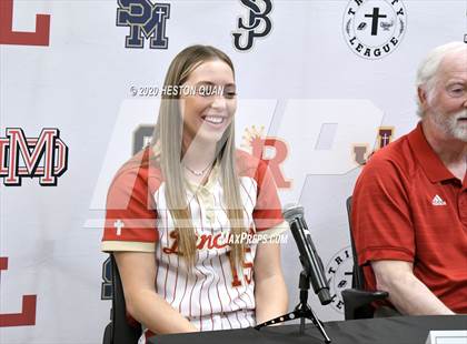 Thumbnail 3 in Trinity League Softball Media Day - Orange Lutheran photogallery.