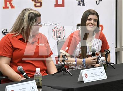 Thumbnail 1 in Trinity League Softball Media Day - Orange Lutheran photogallery.