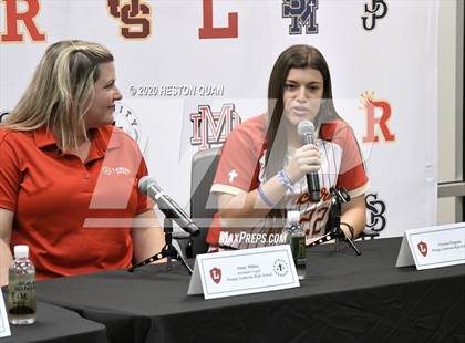 Thumbnail 3 in Trinity League Softball Media Day - Orange Lutheran photogallery.