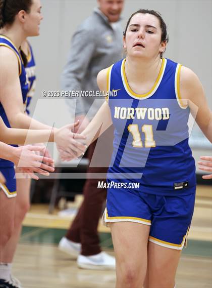 Thumbnail 1 in Norwood vs Pentucket Regional (MIAA Division 2 Round of 16) photogallery.