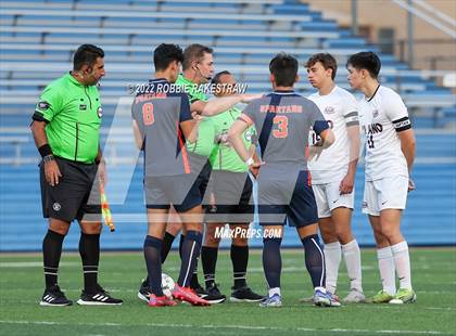 Thumbnail 1 in Seven Lakes vs. Plano (UIL 6A Boys Soccer State Semifinal) photogallery.