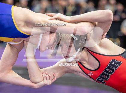 Thumbnail 1 in NYSPHSAA D2 Wrestling Championships (Semifinals 99 - 145 lbs) photogallery.