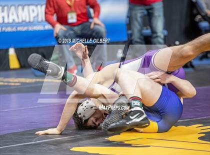 Thumbnail 2 in NYSPHSAA D2 Wrestling Championships (Semifinals 99 - 145 lbs) photogallery.