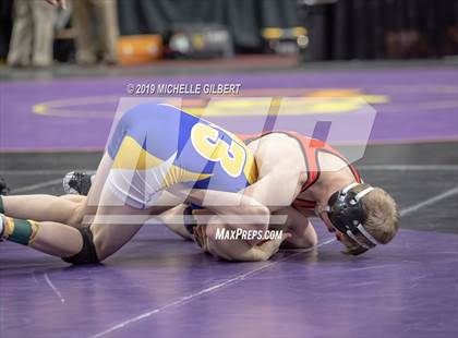 Thumbnail 3 in NYSPHSAA D2 Wrestling Championships (Semifinals 99 - 145 lbs) photogallery.