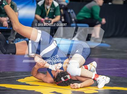 Thumbnail 2 in NYSPHSAA D2 Wrestling Championships (Semifinals 99 - 145 lbs) photogallery.