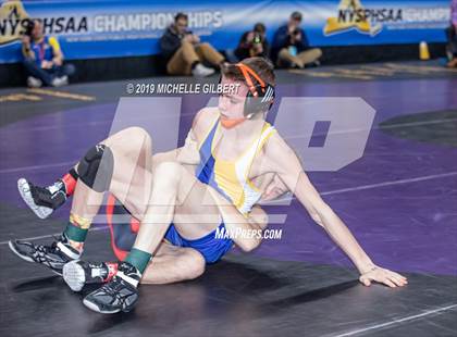 Thumbnail 3 in NYSPHSAA D2 Wrestling Championships (Semifinals 99 - 145 lbs) photogallery.