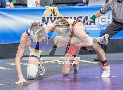 Thumbnail 3 in NYSPHSAA D2 Wrestling Championships (Semifinals 99 - 145 lbs) photogallery.