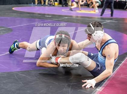 Thumbnail 1 in NYSPHSAA D2 Wrestling Championships (Semifinals 99 - 145 lbs) photogallery.