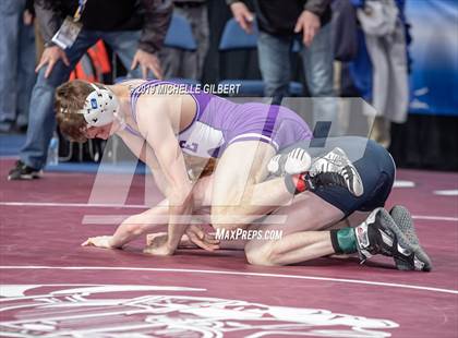 Thumbnail 1 in NYSPHSAA D2 Wrestling Championships (Semifinals 99 - 145 lbs) photogallery.