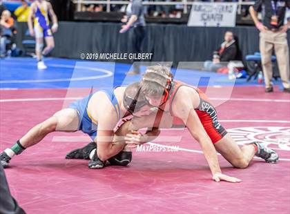 Thumbnail 2 in NYSPHSAA D2 Wrestling Championships (Semifinals 99 - 145 lbs) photogallery.