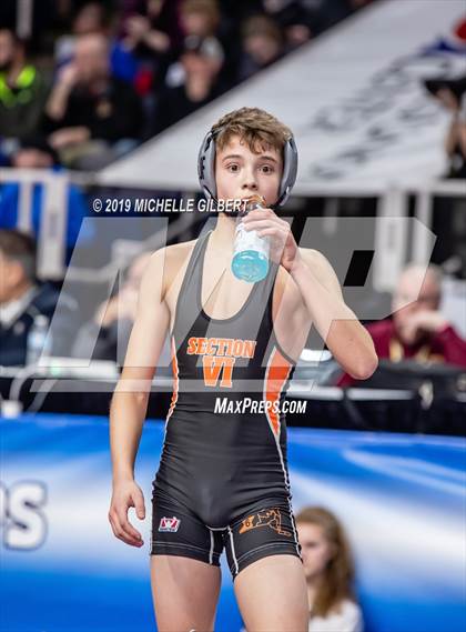 Thumbnail 2 in NYSPHSAA D2 Wrestling Championships (Semifinals 99 - 145 lbs) photogallery.