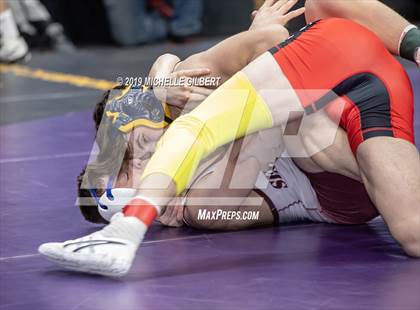 Thumbnail 3 in NYSPHSAA D2 Wrestling Championships (Semifinals 99 - 145 lbs) photogallery.