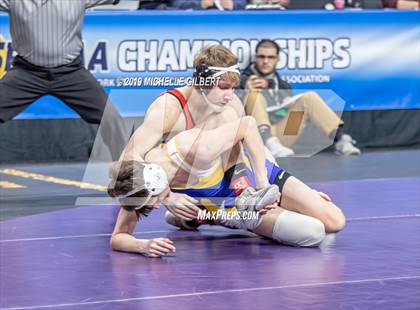 Thumbnail 2 in NYSPHSAA D2 Wrestling Championships (Semifinals 99 - 145 lbs) photogallery.