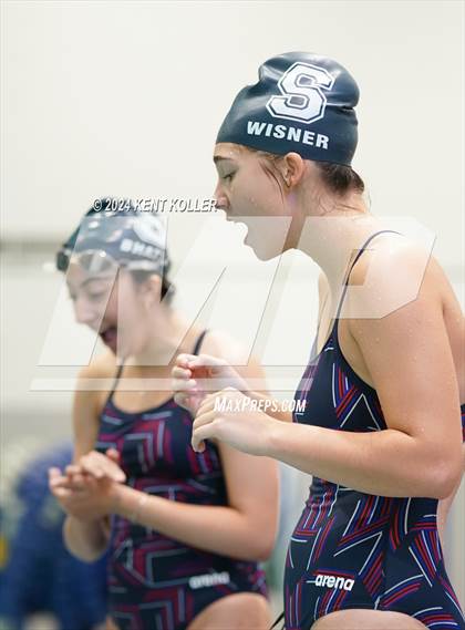 Thumbnail 3 in Sterling Heights Stevenson vs. Cousino (Titan Relays) photogallery.