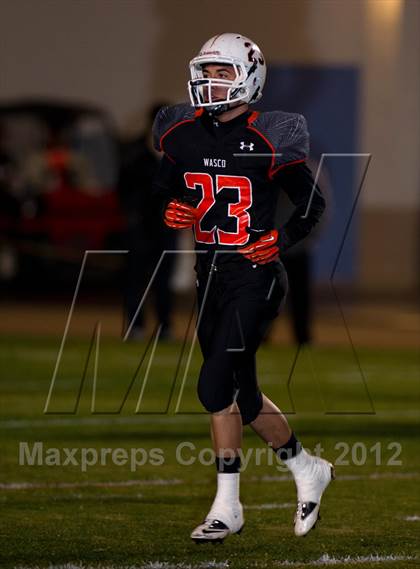 Thumbnail 3 in Wasco vs. Bakersfield Christian (CIF CS D4 Final) photogallery.