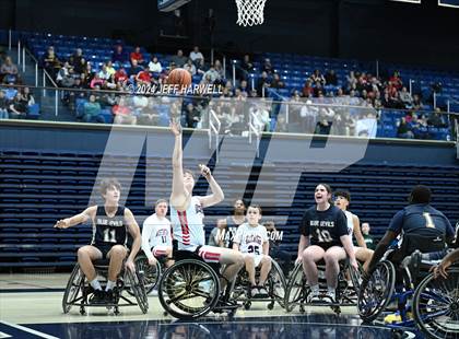 Thumbnail 3 in Tallmadge vs. Austintown-Fitch (Ohio Interscholastic Wheelchair Basketball Championship) photogallery.