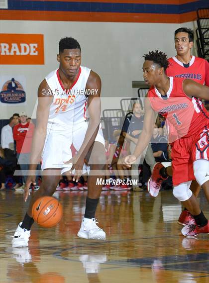 Thumbnail 2 in Crossroads vs. Cathedral Catholic (Tarkanian Classic) photogallery.