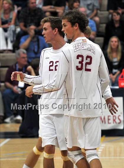 Thumbnail 3 in Esperanza vs. Loyola (CIF SoCal D1 Volleyball Final) photogallery.