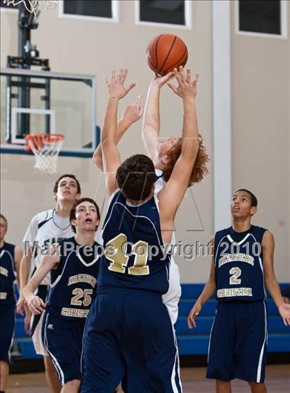 Thumbnail 2 in Nazarene Christian Academy vs Trinity Christian (Lake Country Classic) photogallery.