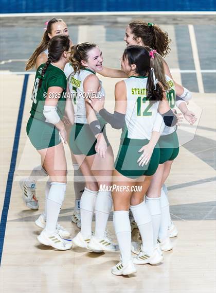 Thumbnail 2 in Stratford vs. Manvel (UIL Volleyball 6A D2 Regional Semifinal) photogallery.