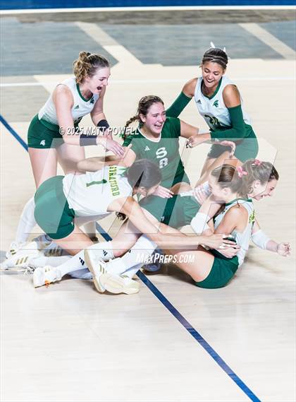 Thumbnail 1 in Stratford vs. Manvel (UIL Volleyball 6A D2 Regional Semifinal) photogallery.