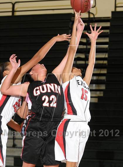 Thumbnail 2 in Gunn vs. Excel Academy (McNair Winter Shootout) photogallery.