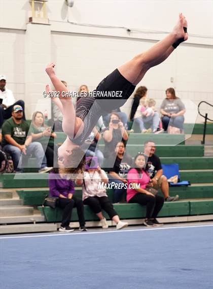 Thumbnail 3 in Texas High School Gymnastics Coaches Association Region 2 Championship photogallery.