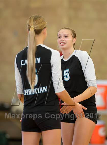 Thumbnail 2 in Calvin Christian vs Tri-City Christian (CIF SDS D5 Final) photogallery.