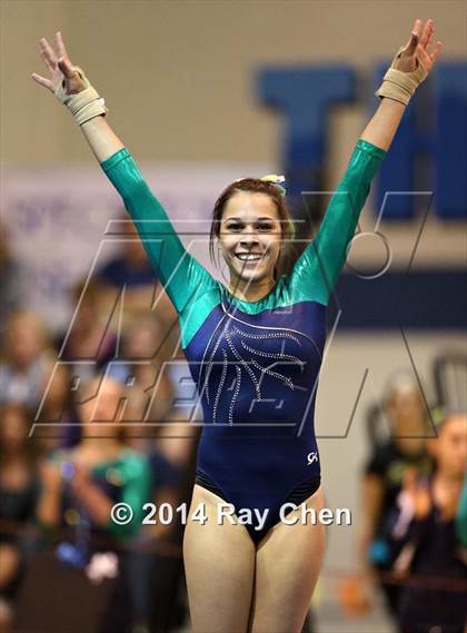 Thumbnail 1 in CHSAA 5A Gymnastics Prelim photogallery.