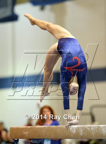 Thumbnail 3 in CHSAA 5A Gymnastics Prelim photogallery.