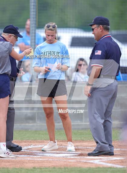 Thumbnail 2 in Catholic of Pointe Coupee vs. Central Catholic (LHSAA Division IV Select Regional) photogallery.