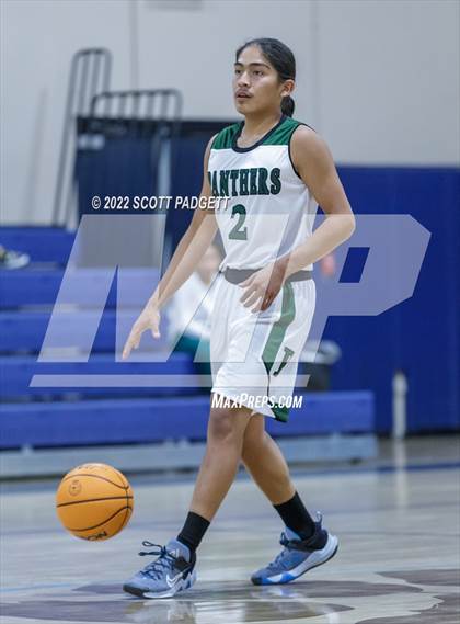 Thumbnail 3 in Temecula Prep vs. Perris (Linfield Christian Caged Classic) photogallery.